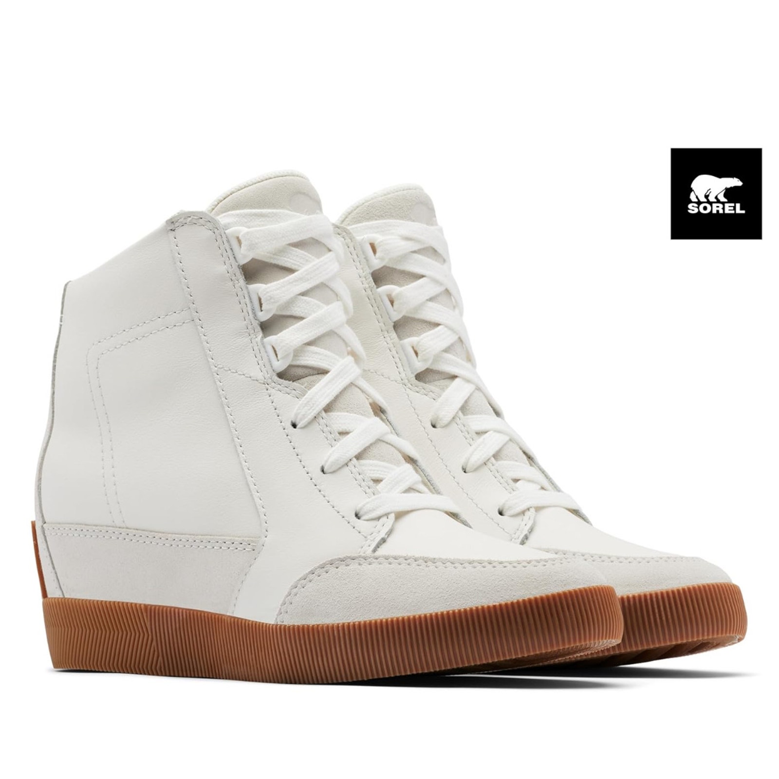 Sorel White High-Top Athletic Shoes